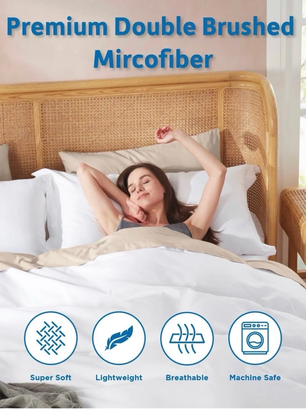 NESTL White Butter-soft Duvet Cover Set